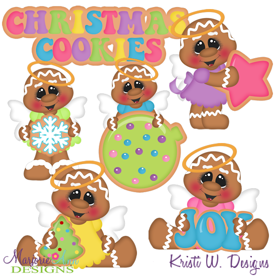 Sugar Angels Cookies SVG Cutting Files Includes Clipart - Click Image to Close